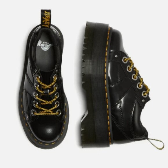 Dr. MARTENS CHURCH 5I Max Quad Buttero Leather Platforms MSRP$240 Chic & Comfy - Picture 14 of 16